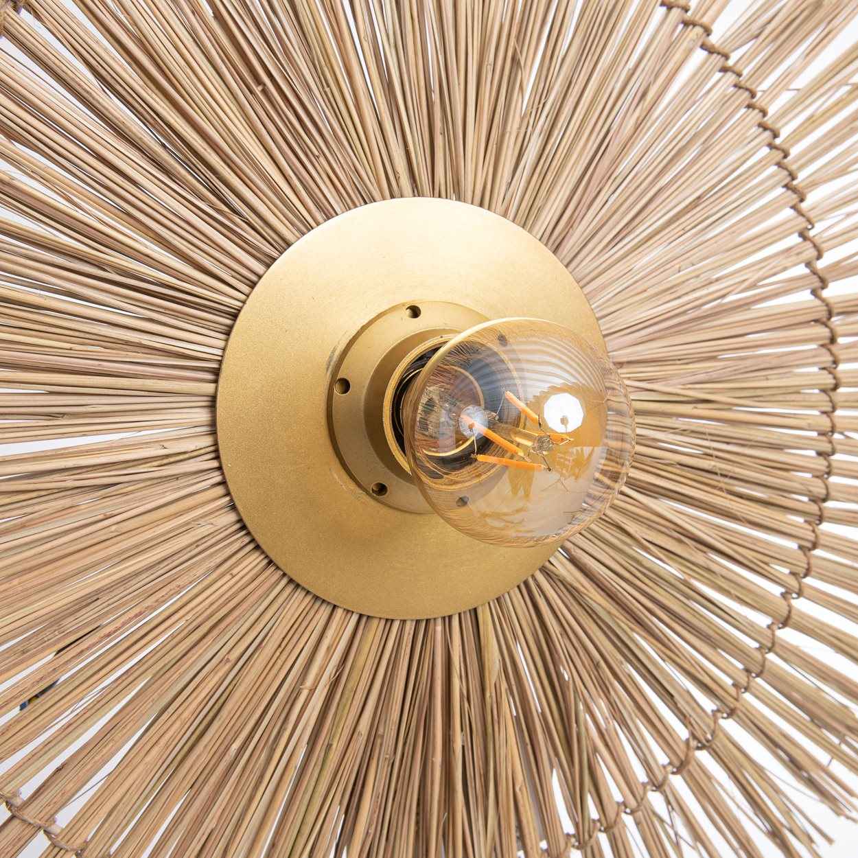 Bambua Beausoleil lampada da parete oro naturale M