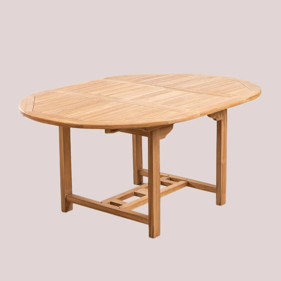 Sklum Pira Tavolo da Giardino Allungabile in Teak Ovale