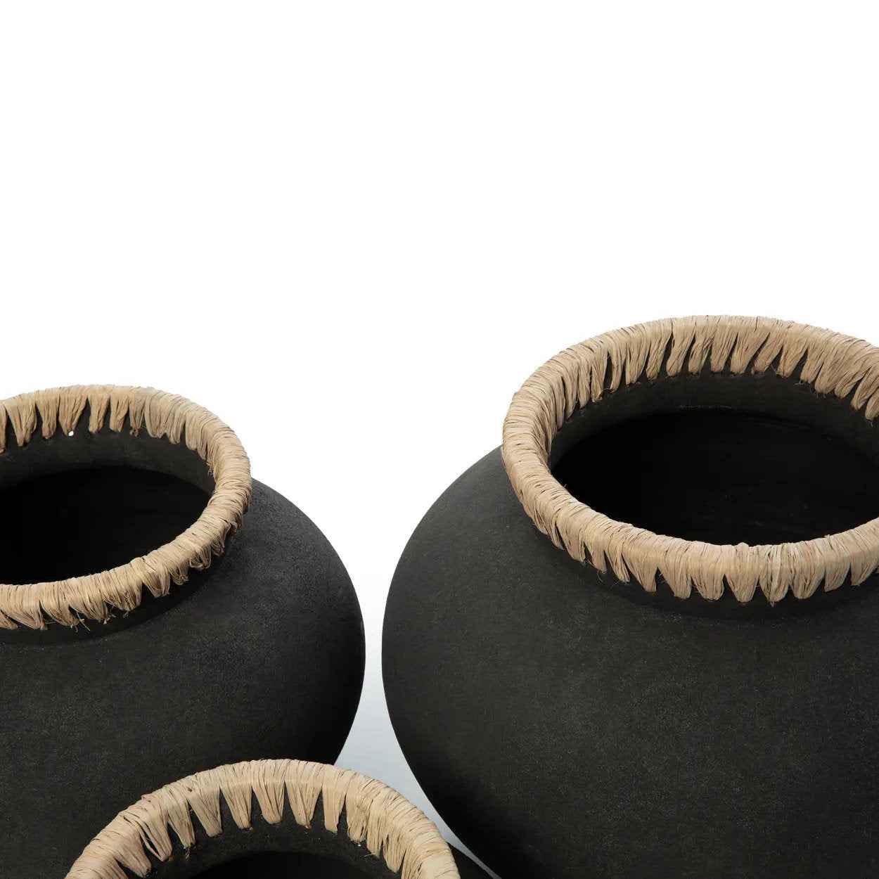 Bambua Styly vaso in terracotta nero M