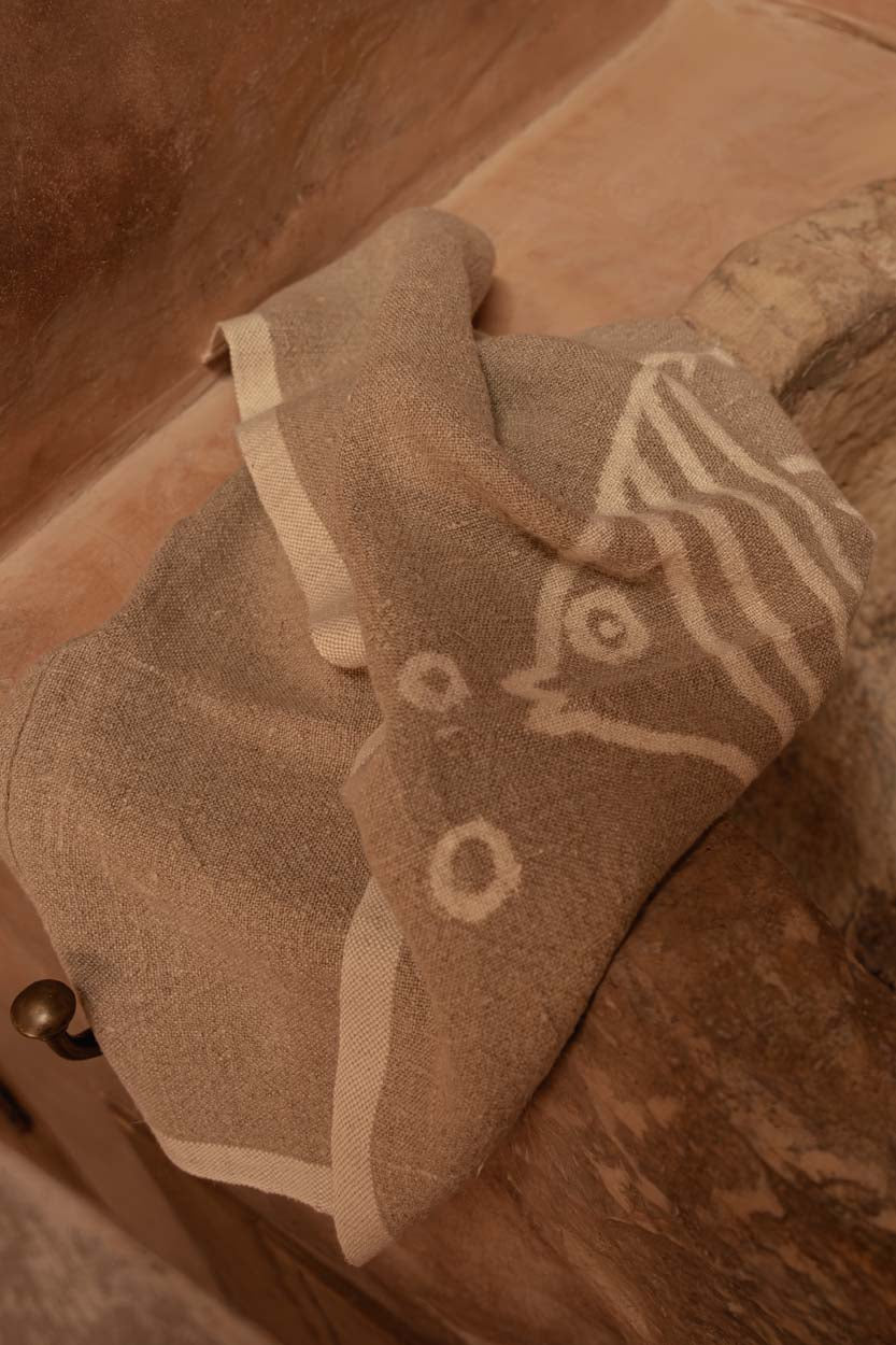 Bambua Linen Fish strofinaccio lino 50x70 naturale