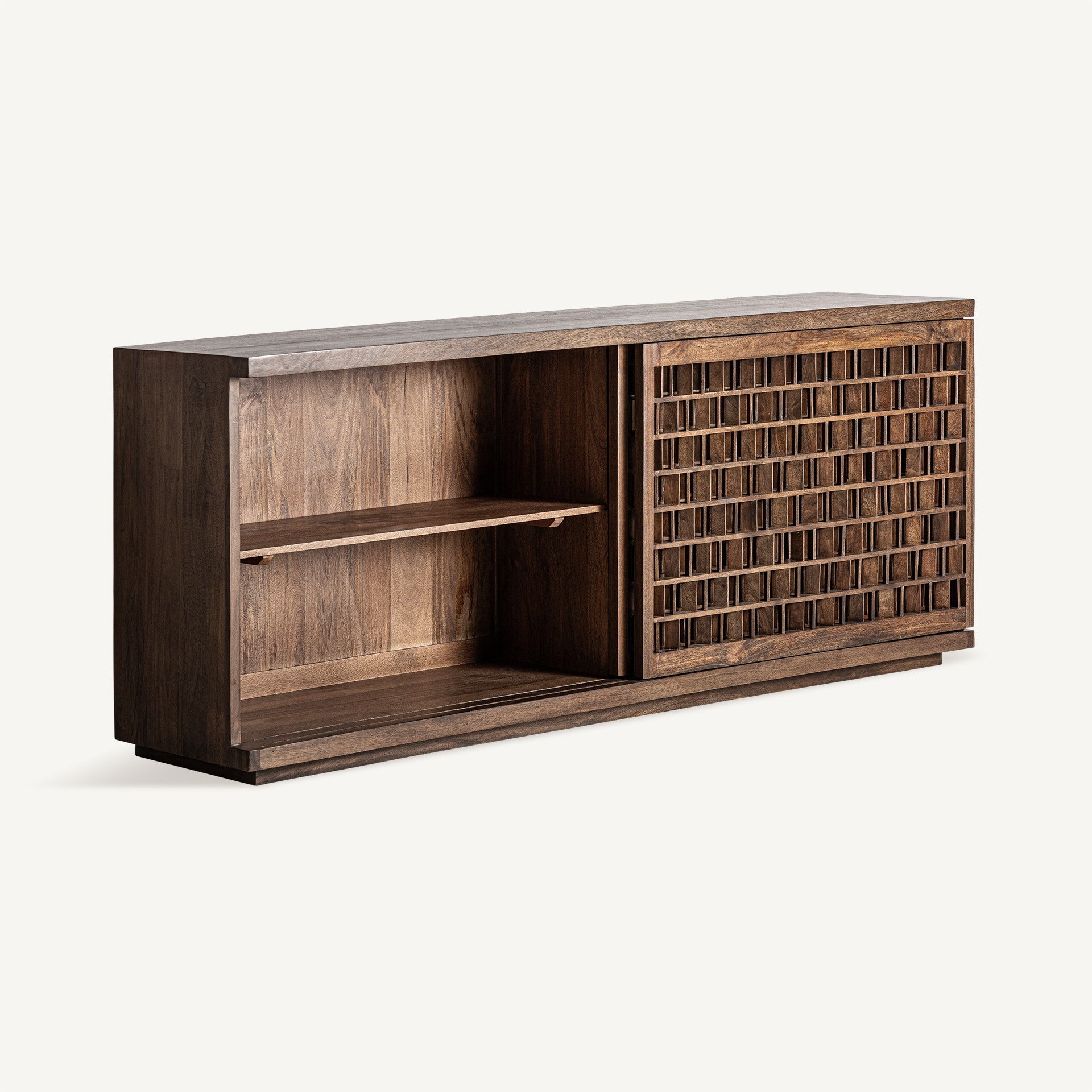 Bambua Kladno credenza mango scuro intagliata