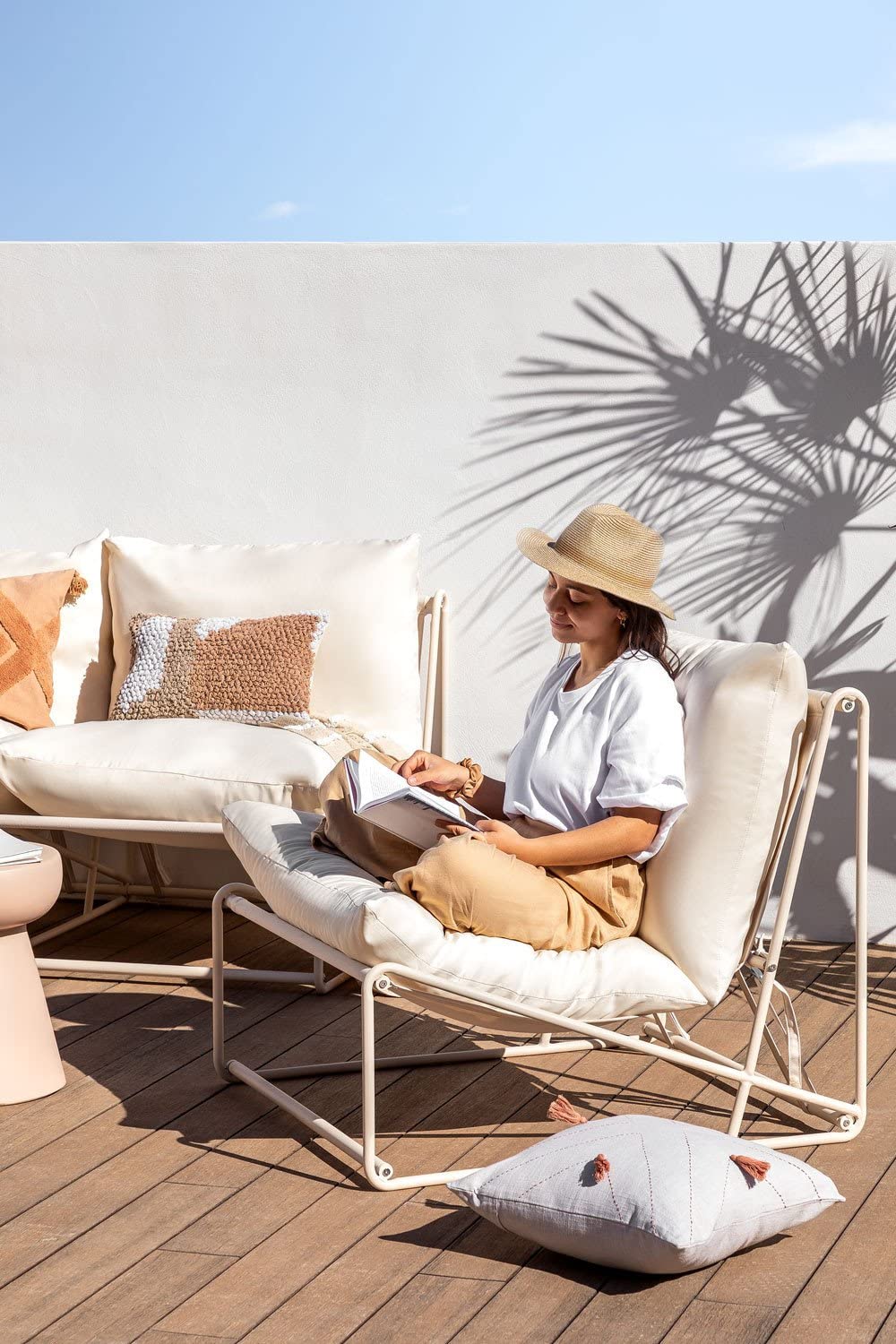Sklum Amaro Style poltrona da giardino gardenia bianco nude beige