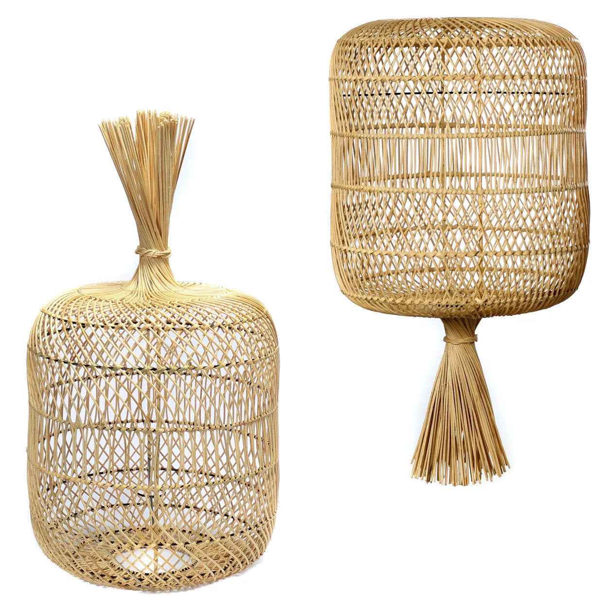 Bambua The Dumpling L lampada rattan naturale