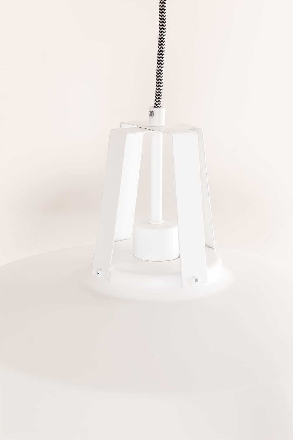 Sklum Workshop lampadario bianco Ø46 cm acciaio