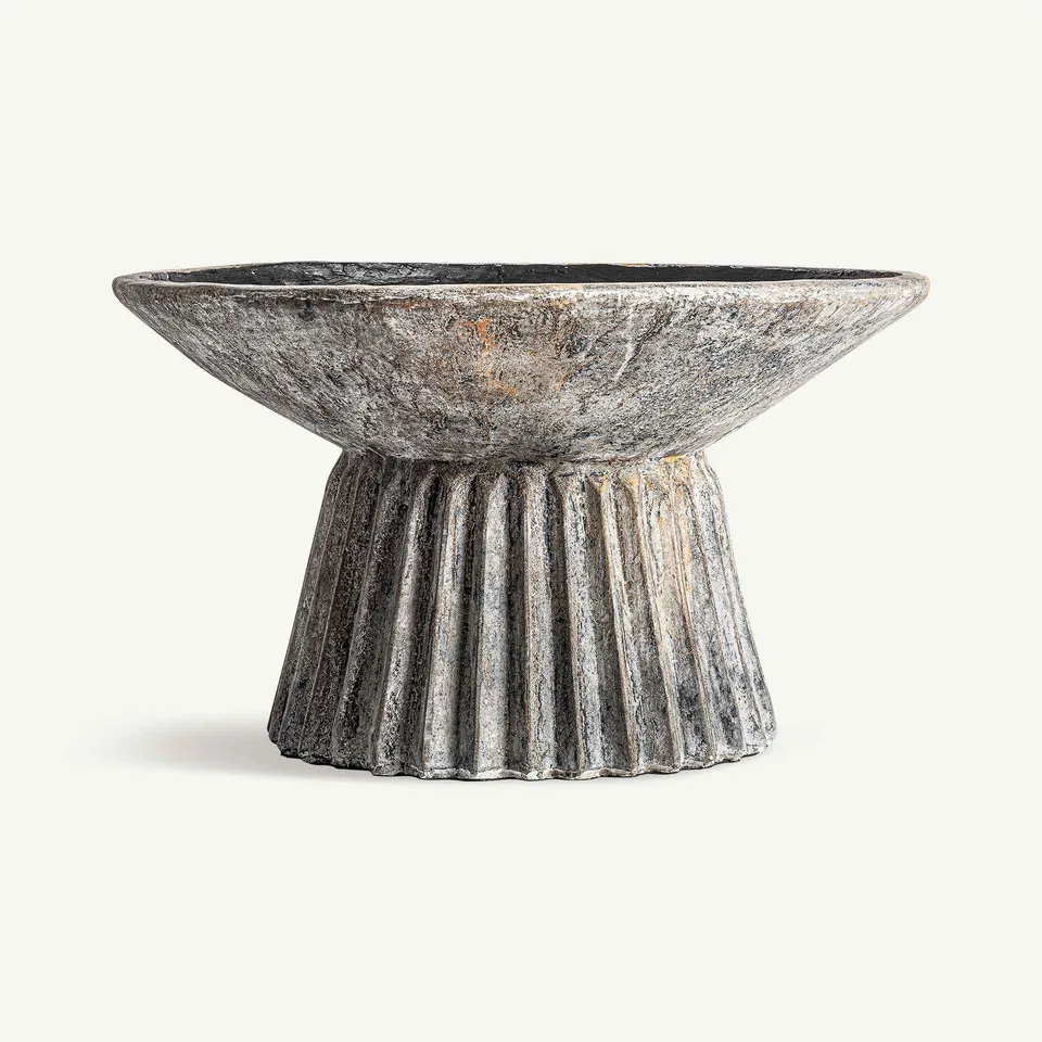 Bambua Plissé Stone vaso piante cemento pietra