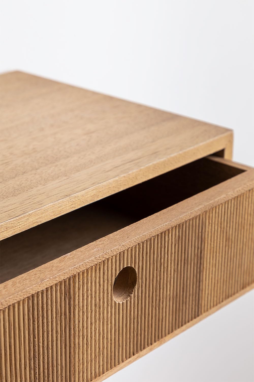 Sklum Glai comodino sospeso legno naturale con cassetto