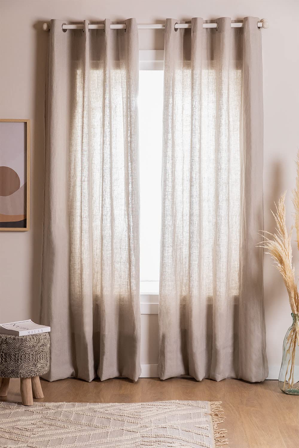 Sklum Widni tenda lino grigio chiaro 140x260 cm