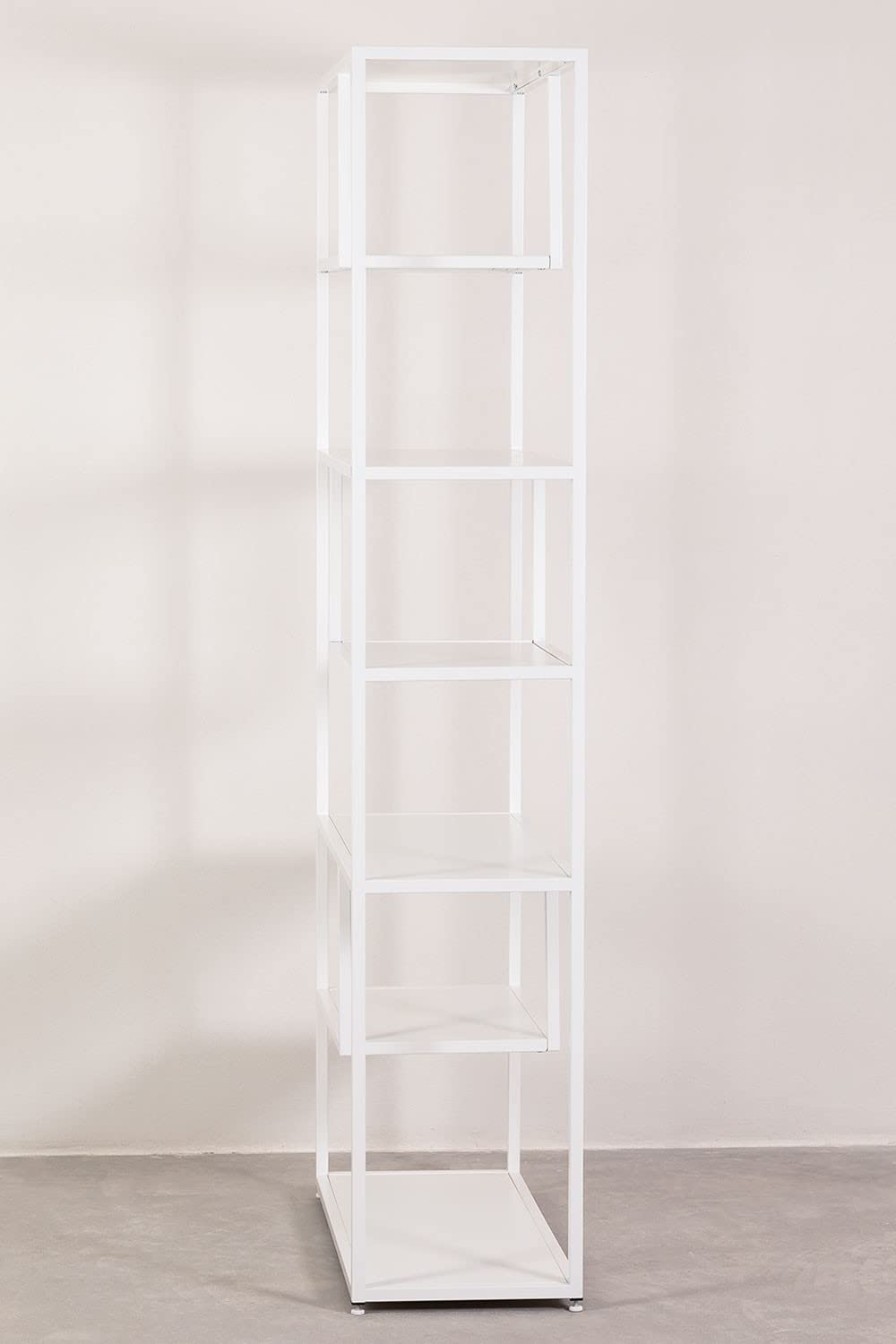 Sklum Thura libreria bianca in acciaio 190 cm