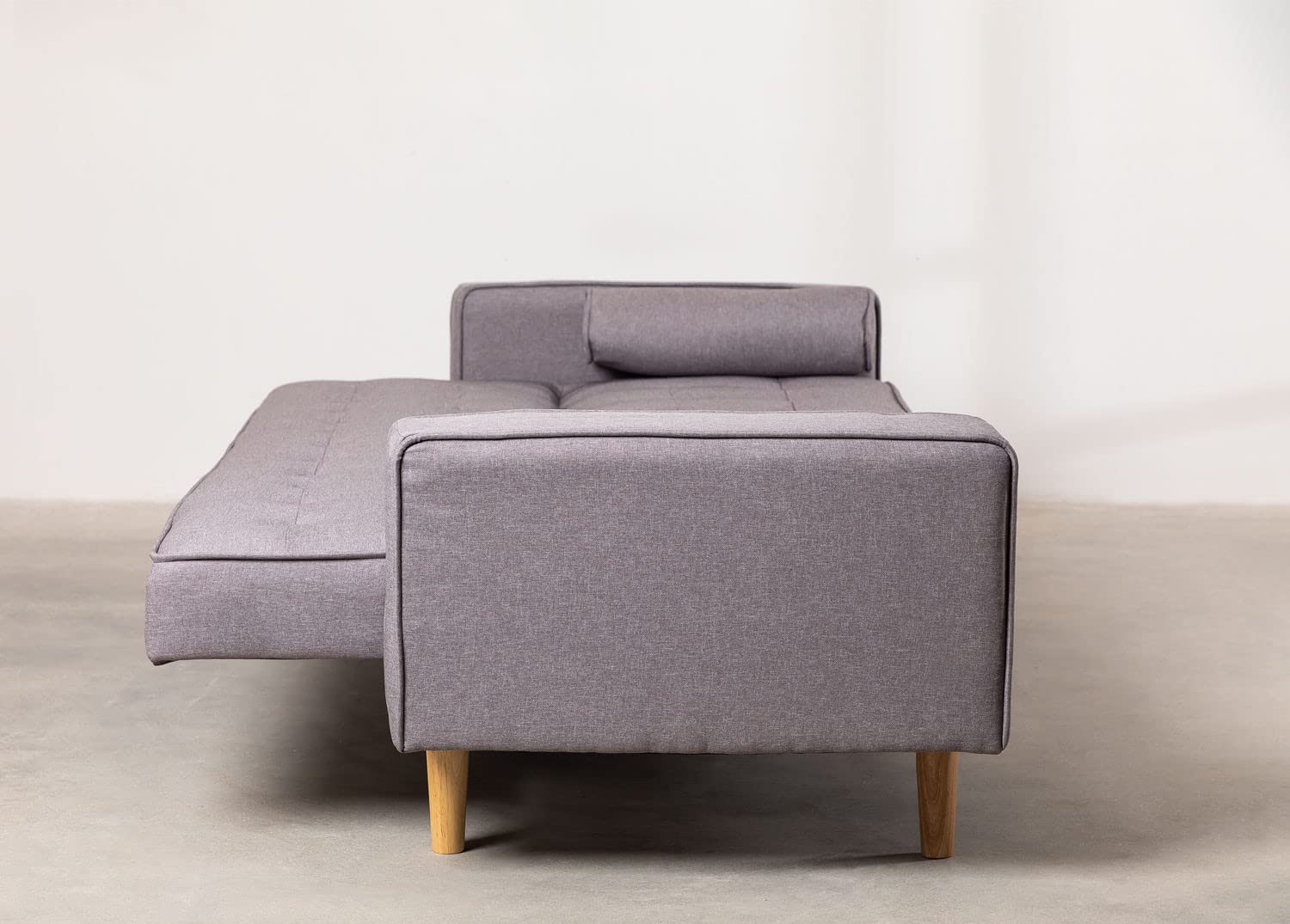 Sklum Brion divano letto 3 posti grigio reclinabile