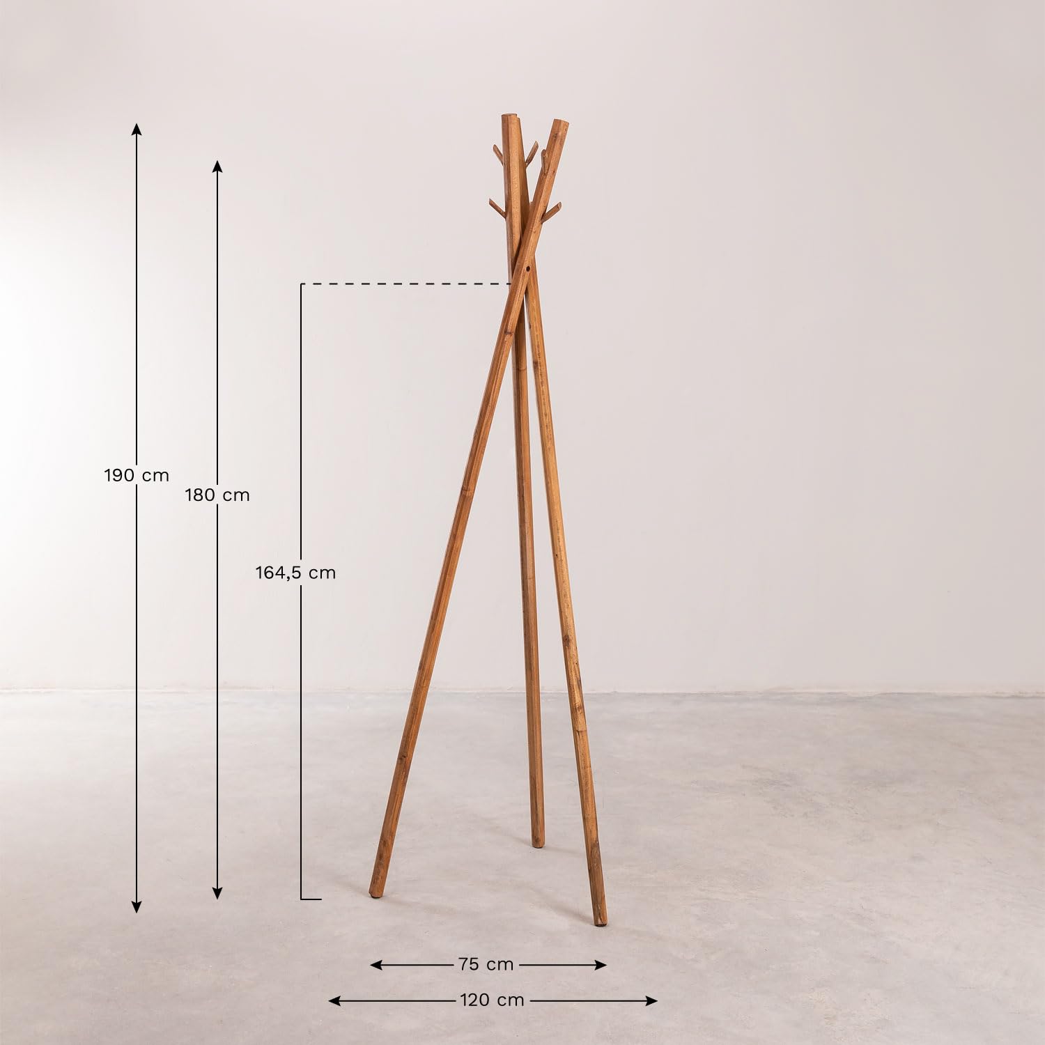 Sklum Varah Appendiabiti da Terra in Legno 180 cm