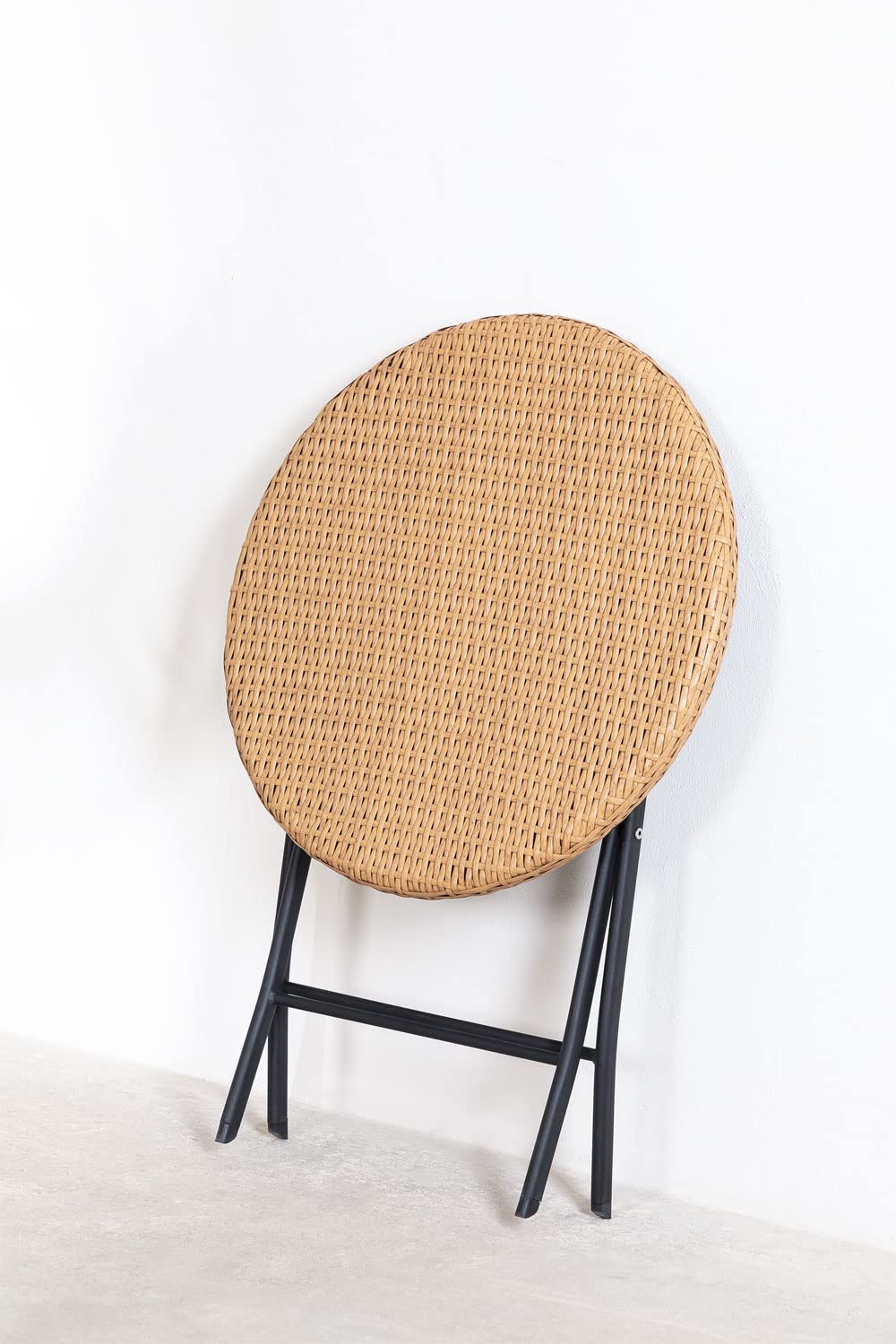 Sklum Beke set tavolo e 2 sedie pieghevoli natural rattan