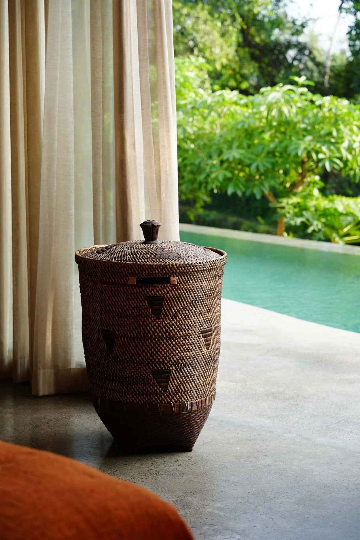 Bambua Colonial cesto portabiancheria XL marrone