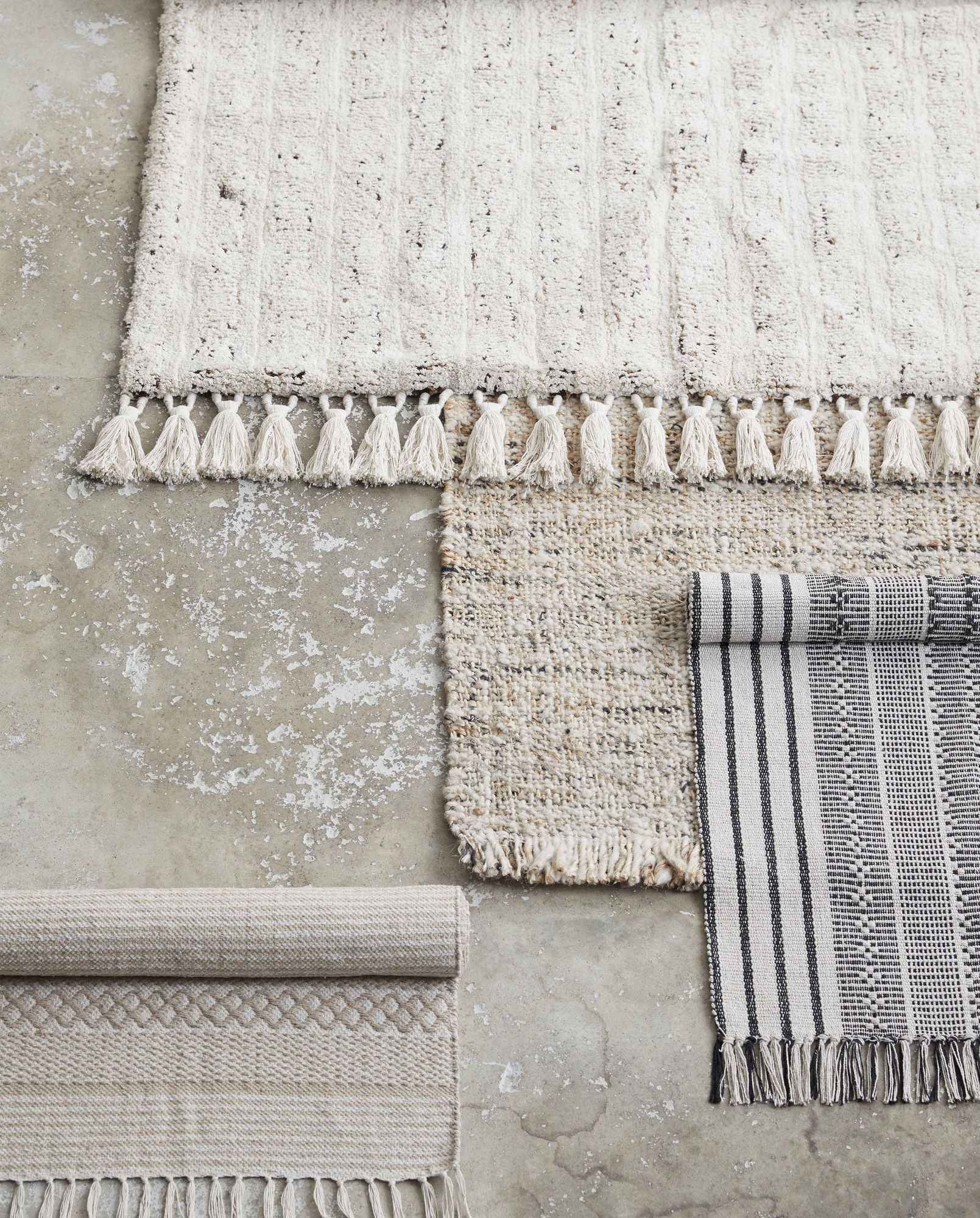 Bambua Dalia 65x90 tappeto nature in cotone