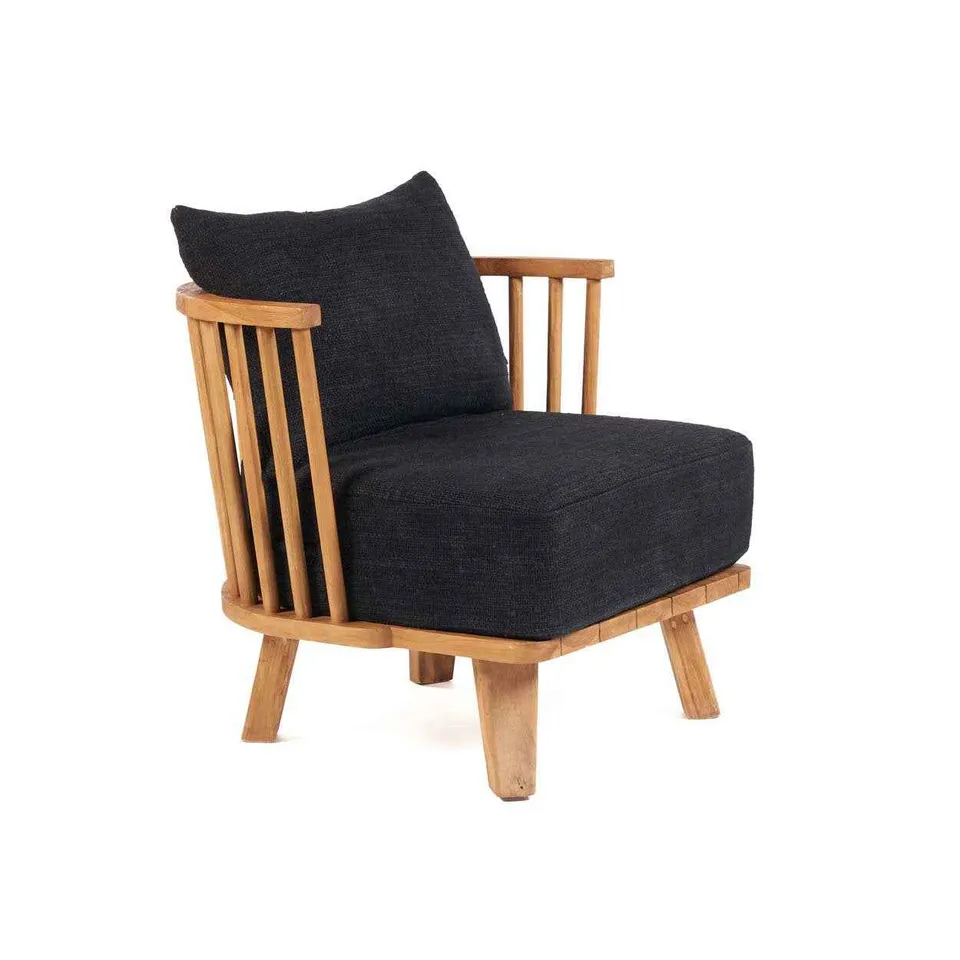 Bambua Malawi poltrona natural black teak