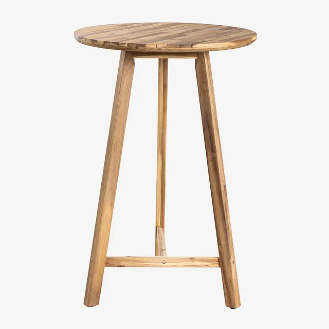 Sklum Imelda Ø70 cm Tavolo Alto Giardino Acacia Marrone