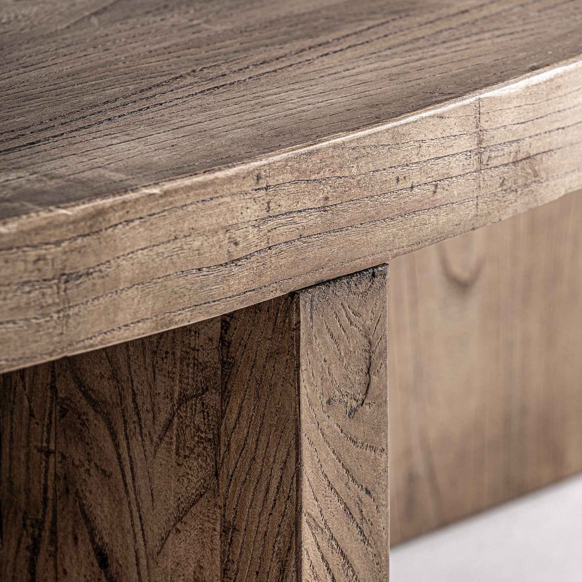Bambua Norvik tavolino in legno di olmo marrone