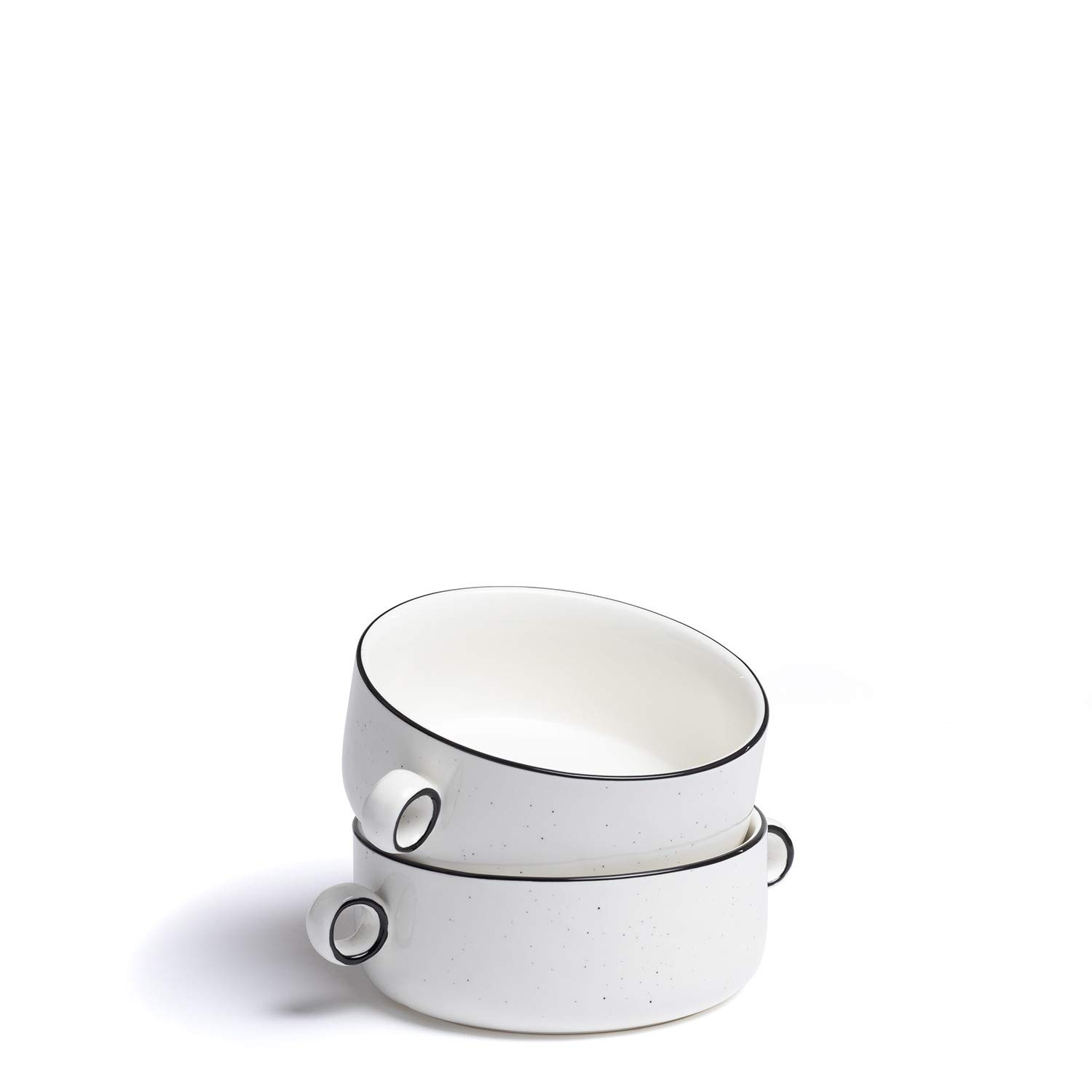 Sklum Tellah Set 2 Ciotole Ø16 cm Bianche Porcellana