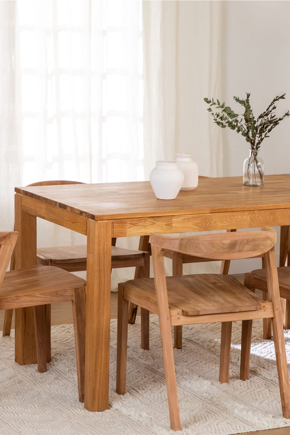Sklum Romer Tavolo da Pranzo in Rovere 140x80 cm 6 posti