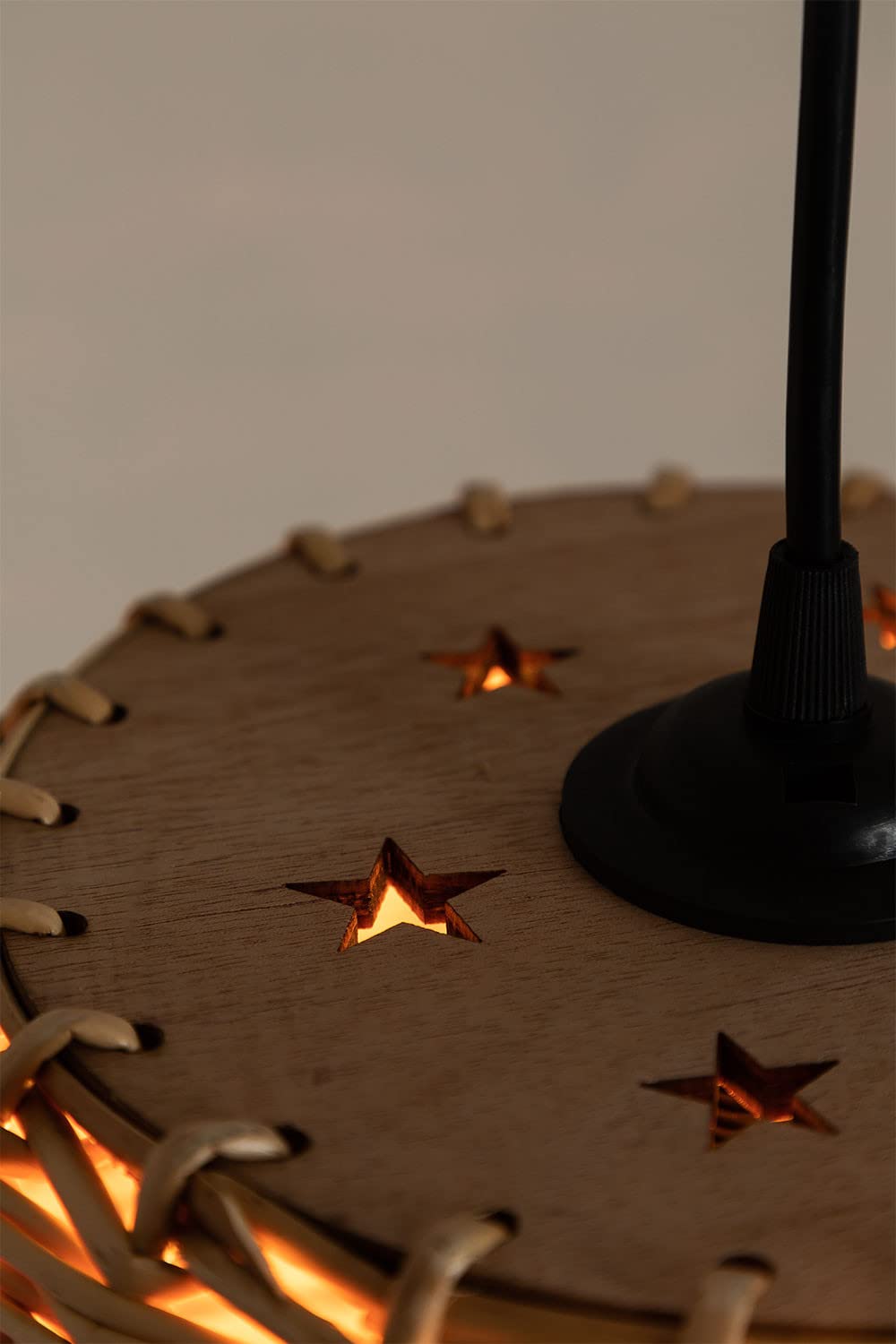 Sklum Yuba lampada a soffitto bambini rattan naturale