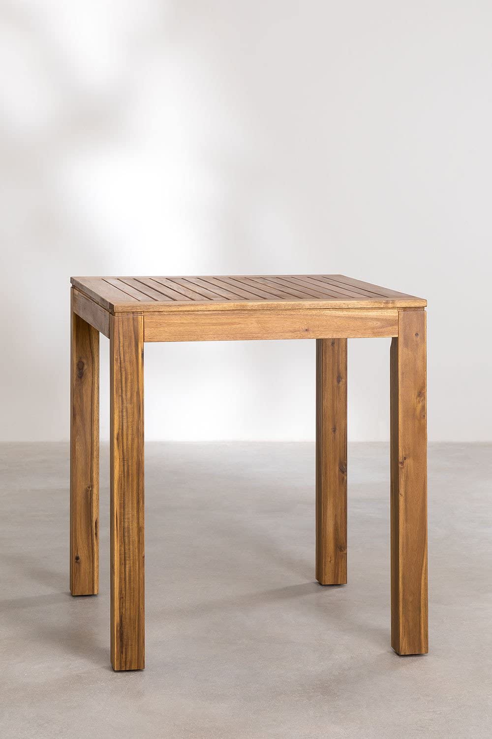 Sklum Tenay tavolo alto giardino 85x85 legno naturale
