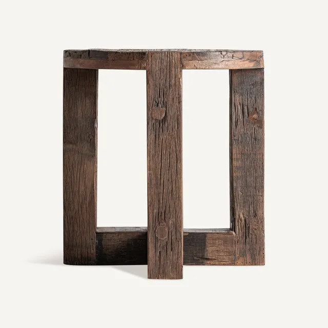 Bambua Losse tavolino laterale legno riciclato