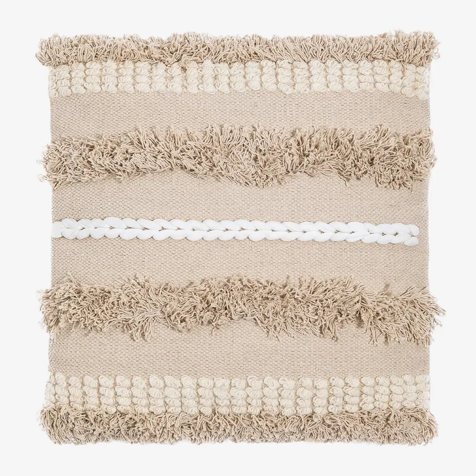 Sklum Punet cuscino quadrato cotone 50x50 beige lino