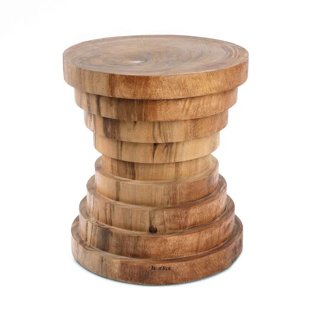 Bambua Mazu sgabello natural legno suar