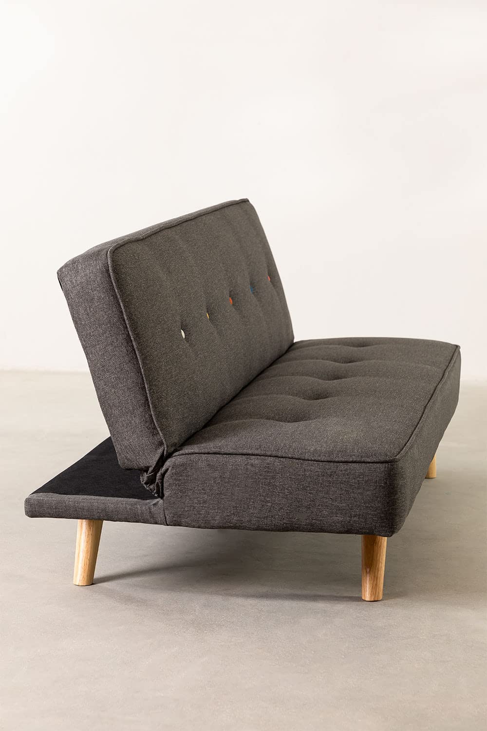 Sklum Orbun Colors divano letto 3 posti grigio antracite lino