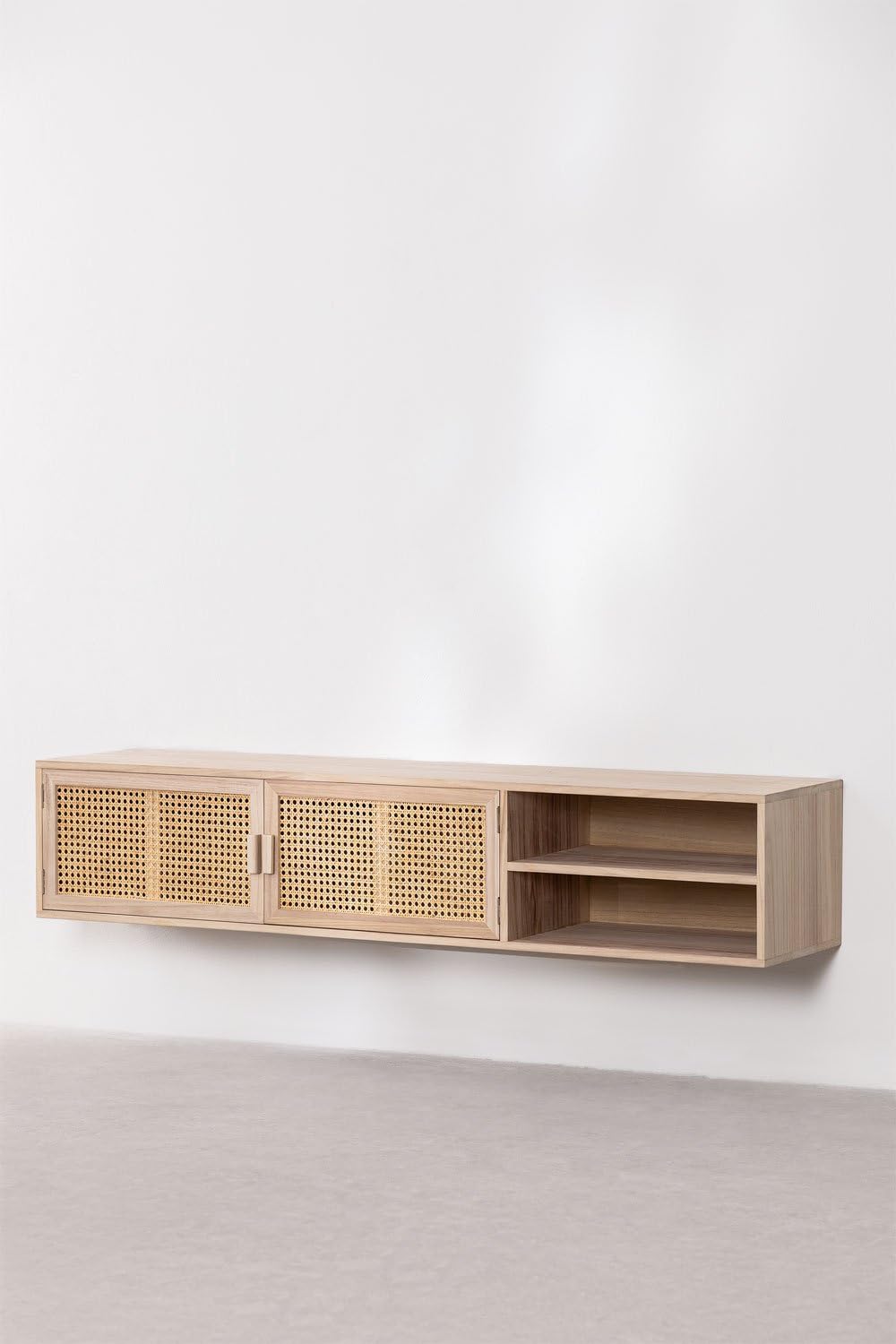 Sklum Ralik mobile TV sospeso legno 150 cm rattan