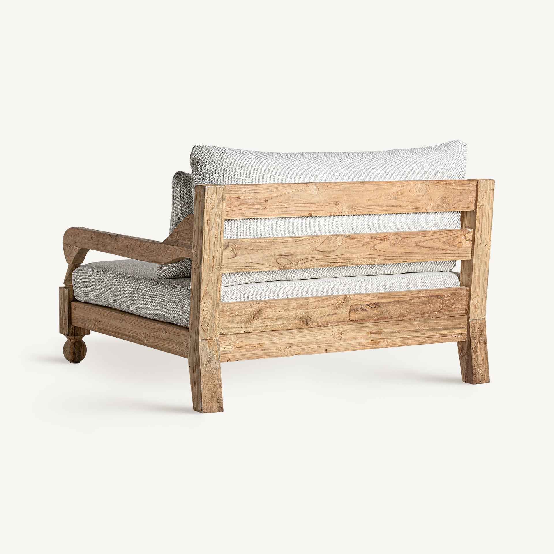 Bambua Jodphur divano da esterno teak grigio