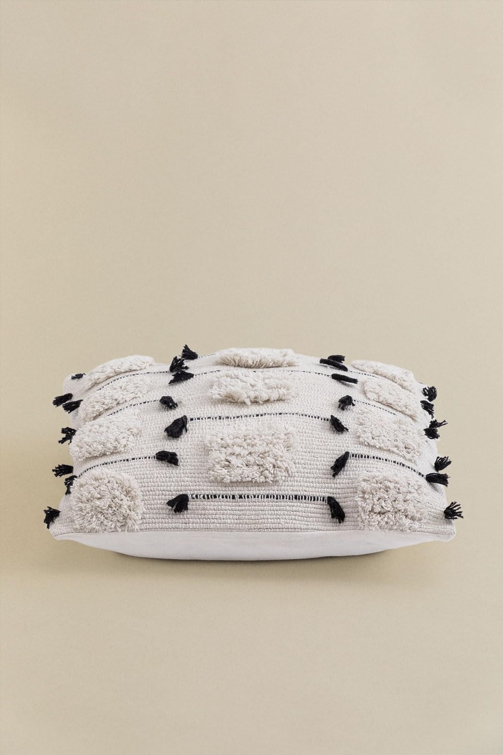 Sklum Feyre cuscino quadrato cotone 45x45 cm con pon pon