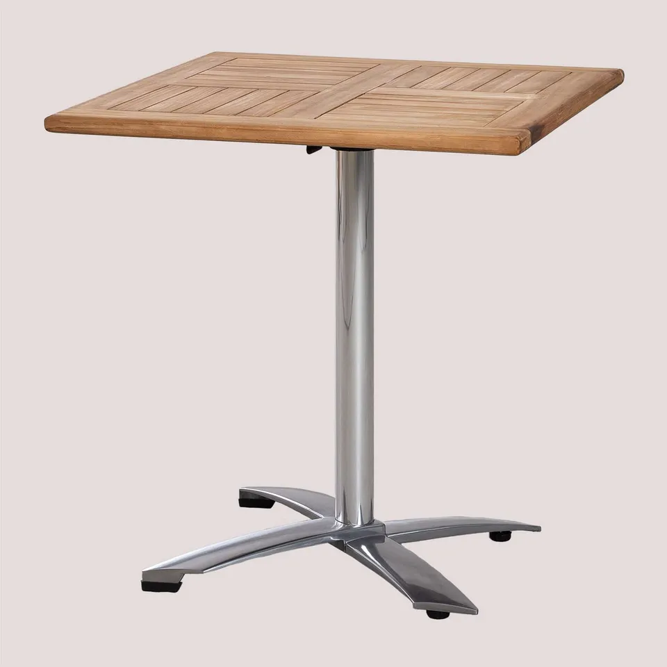 Sklum Bruh tavolo bar quadrato in teak 70x75,5 cm