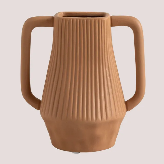 Sklum Bailey vaso ceramica arancione pesca 17 cm