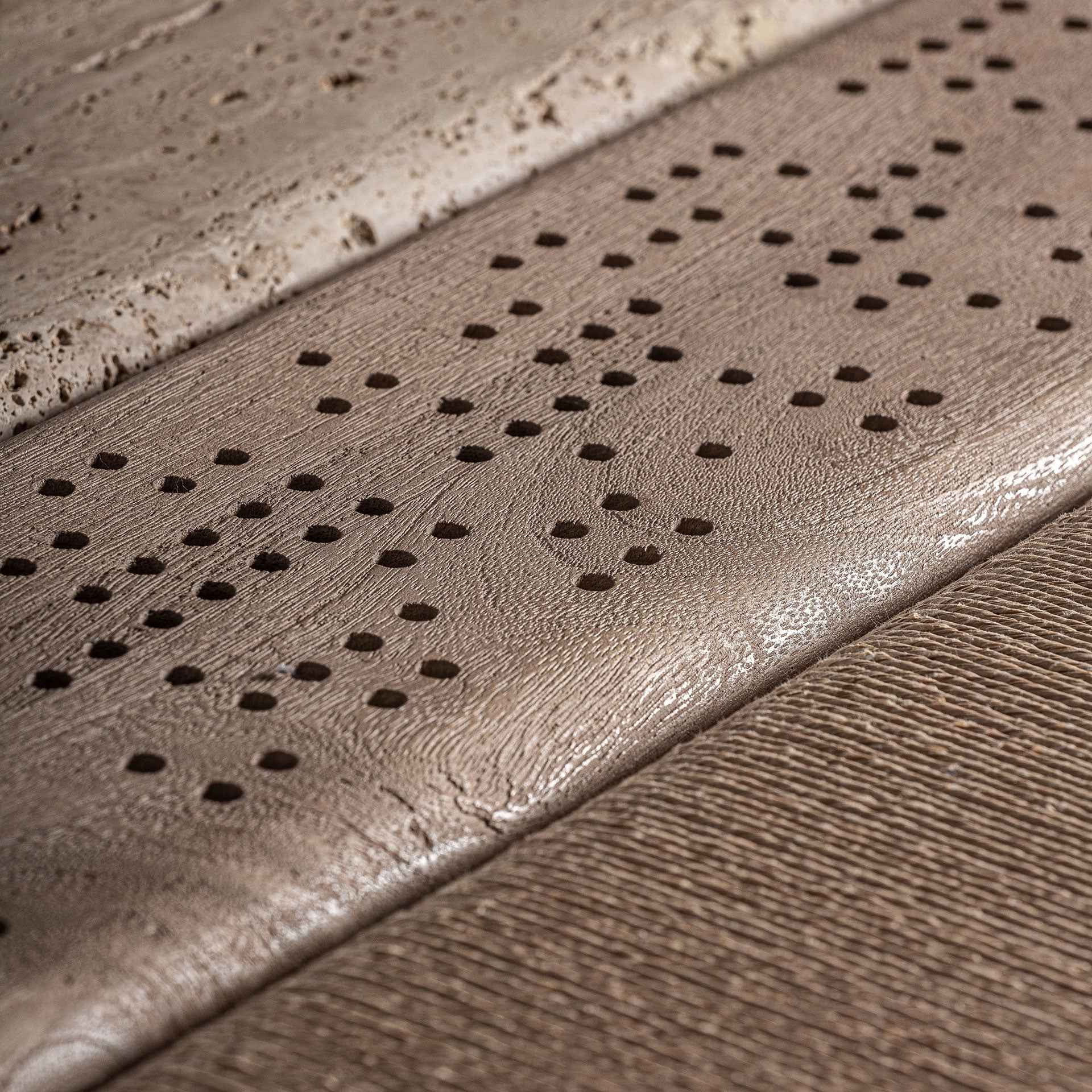 Bambua Jacquard tavolino mango marmo marrone