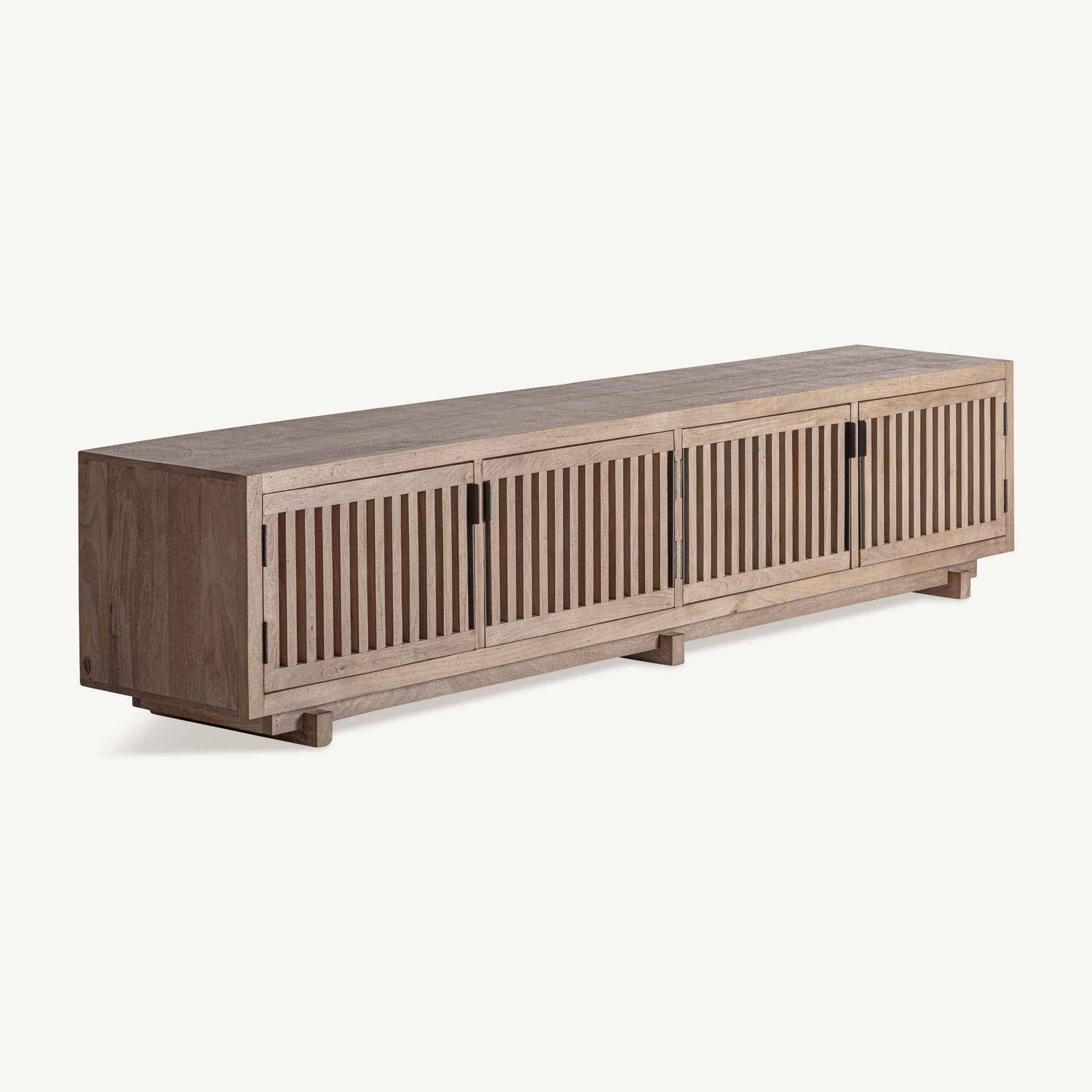Bambua Gàbia mobile TV legno mango basso
