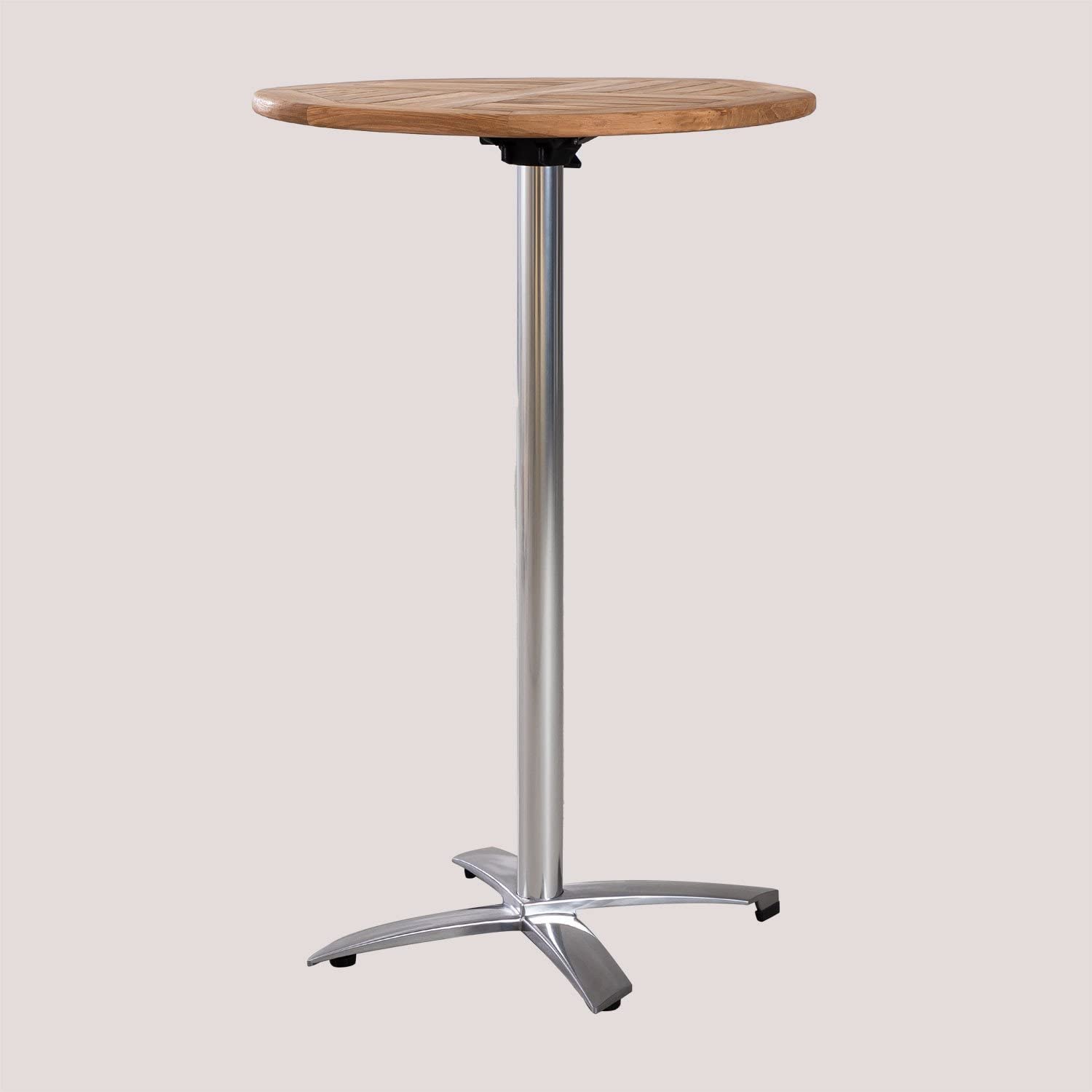 Sklum Bruh tavolo bar alto tondo in teak Ø70