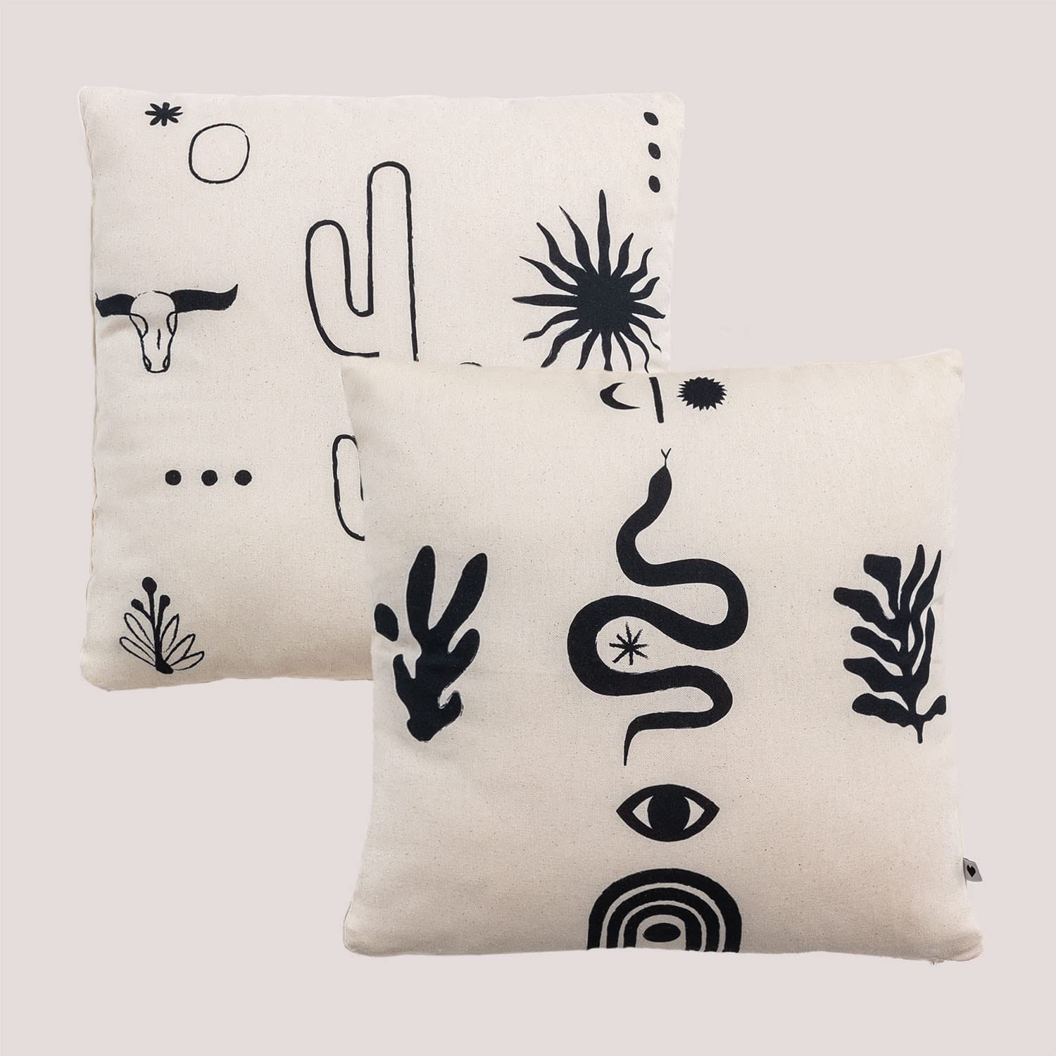 Sklum Zaire Style Set 2 Federe Cuscini 45x45 cm in Cotone