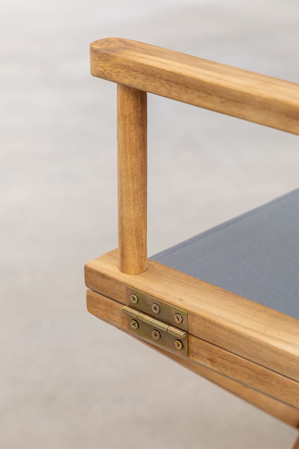 Sklum Ridley Style Sedia Regista Pieghevole Legno Grigio Esercito