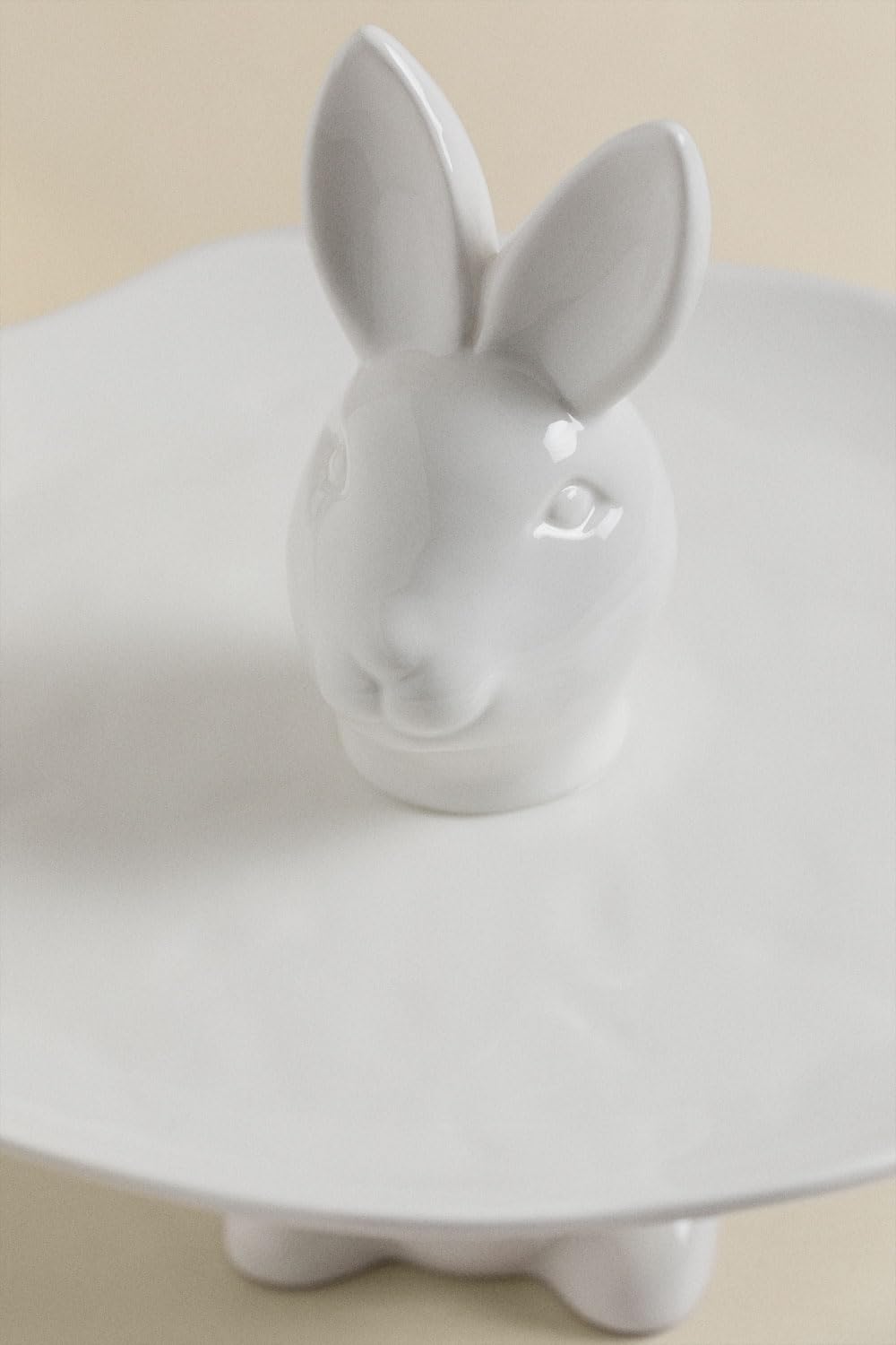 Sklum Bünih vassoio porcellana con figura Ø21,5 cm