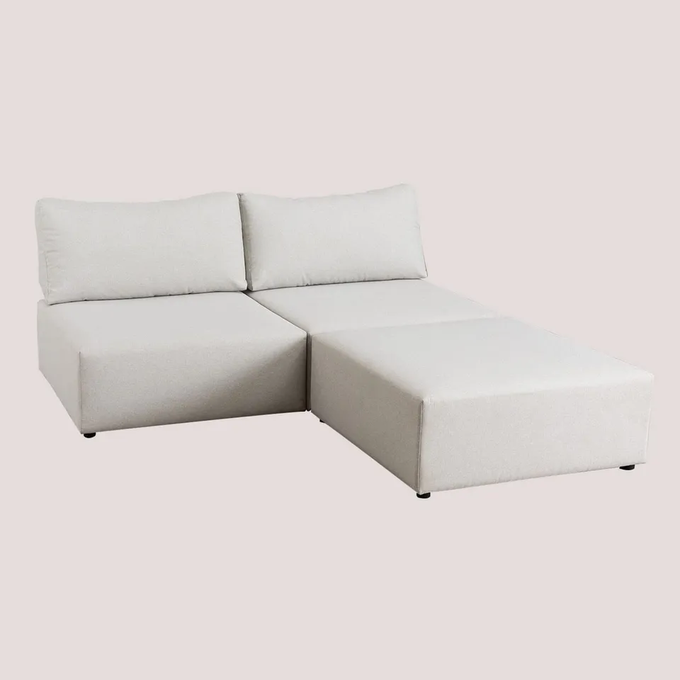 Sklum Kata divano componibile 2 pezzi con pouf