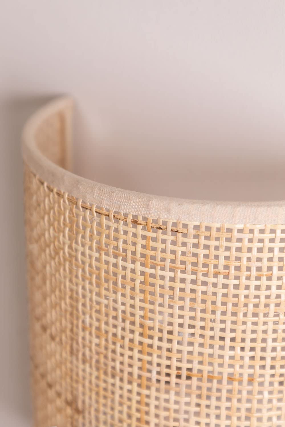 Sklum Ytse applique parete rattan 22 cm attacco E14
