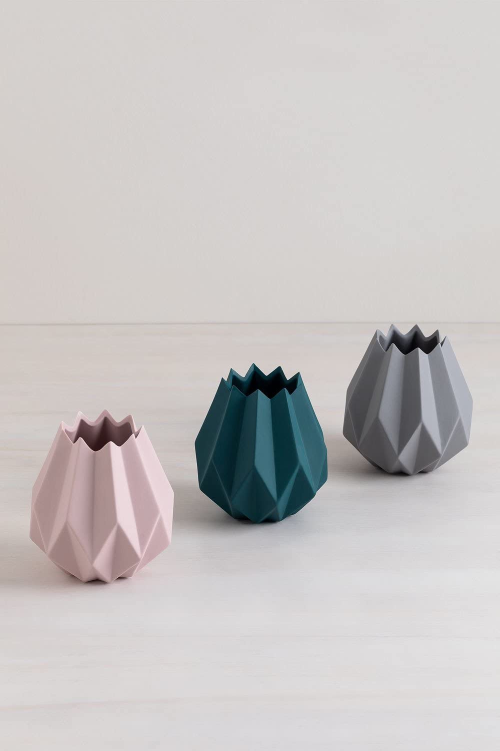 Sklum Omalley vaso in ceramica grigio Ø13 cm
