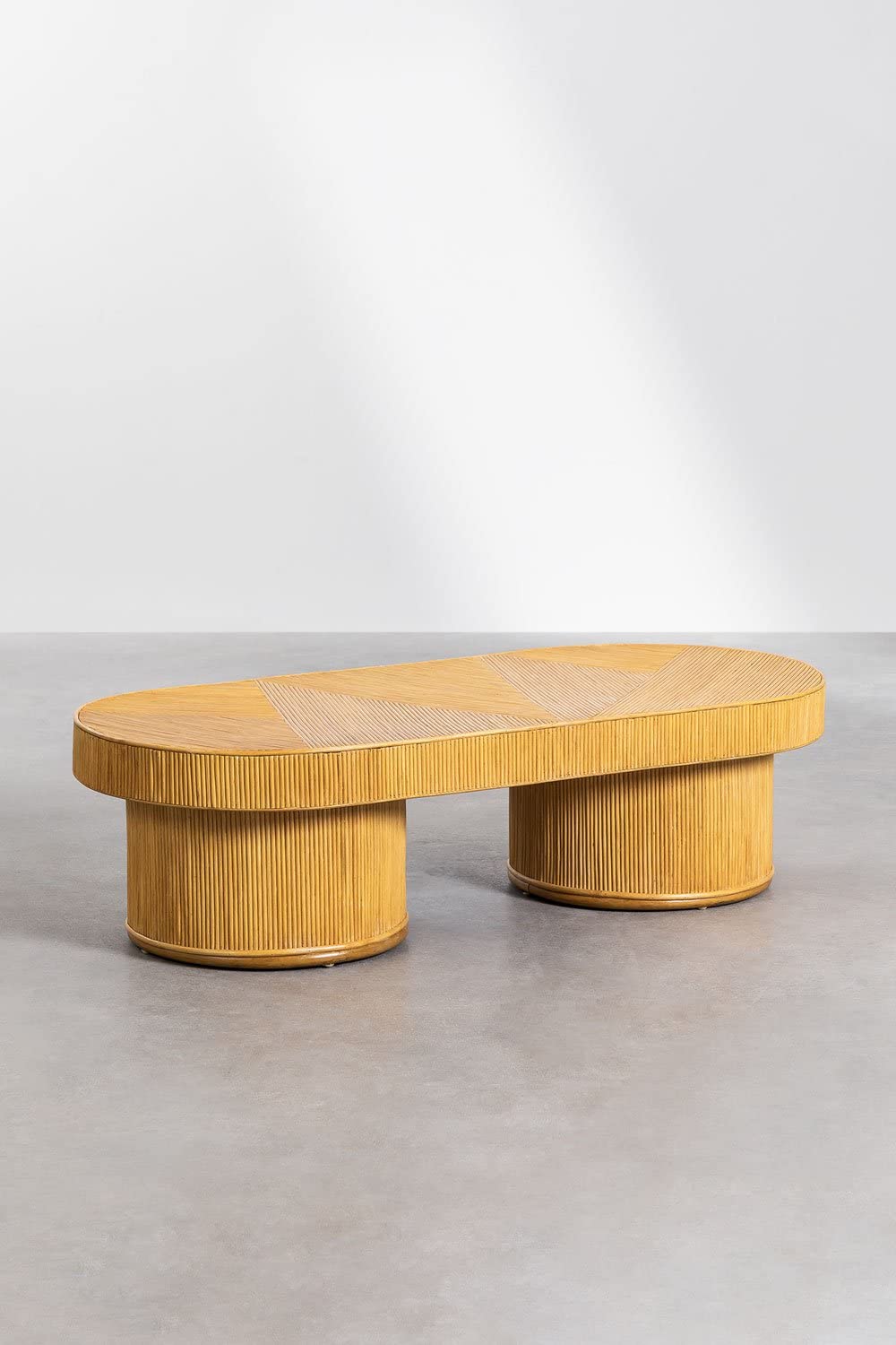 Sklum Balenty 150 Tavolino in rattan marrone