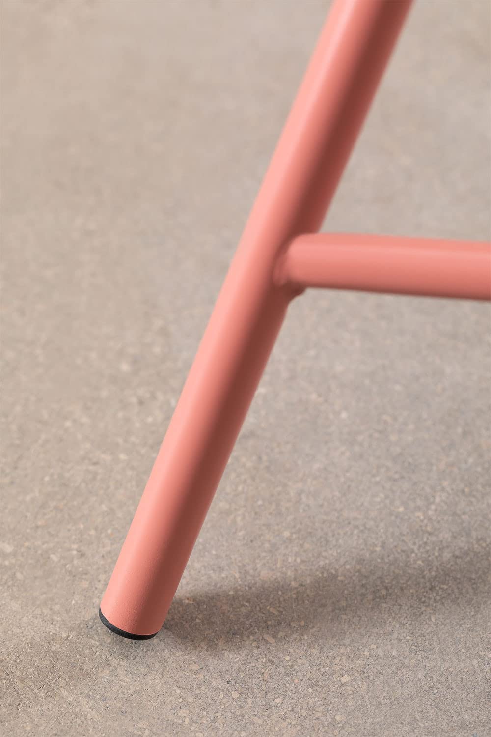 Sklum Janti Tavolo Pieghevole Acciaio 60x60 Terracotta