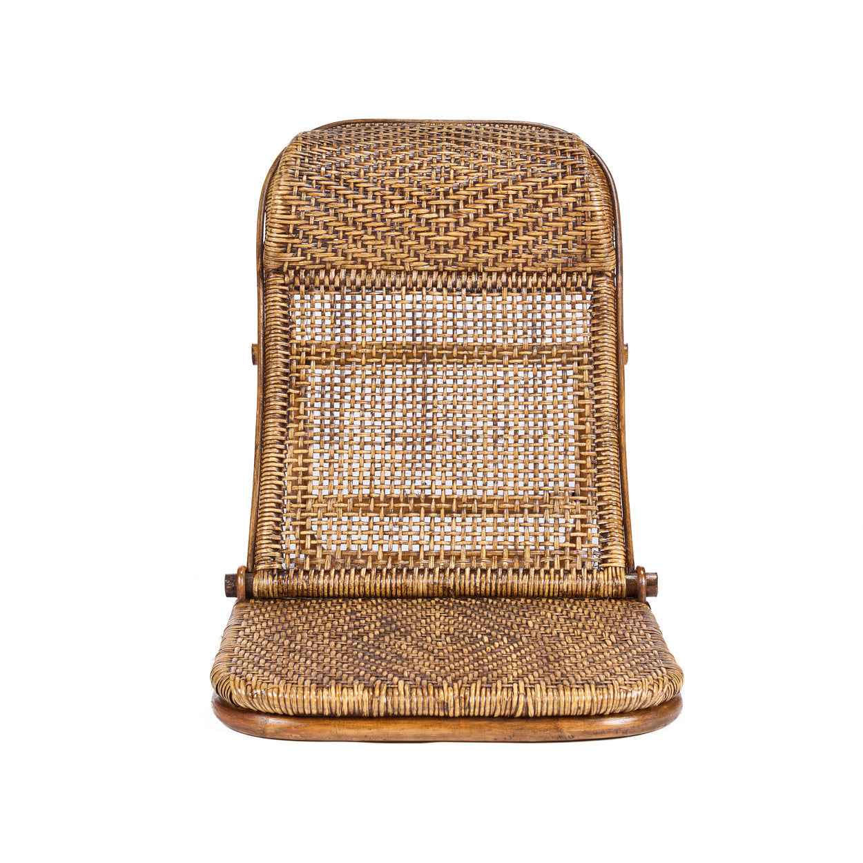 Bambua Rattan Floor Lounger poltrona noce scuro
