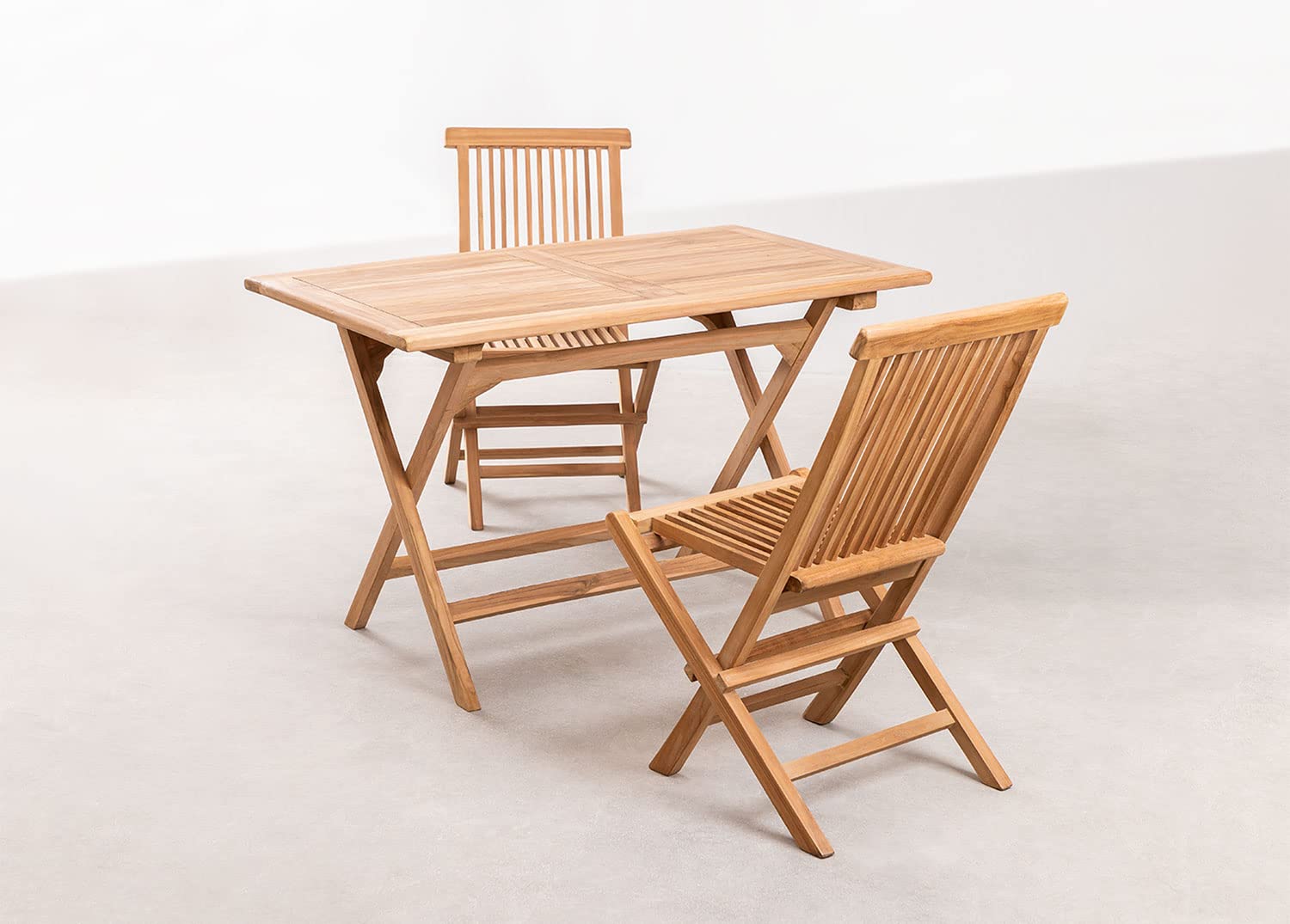 Sklum Pira set giardino teak tavolo + 2 sedie