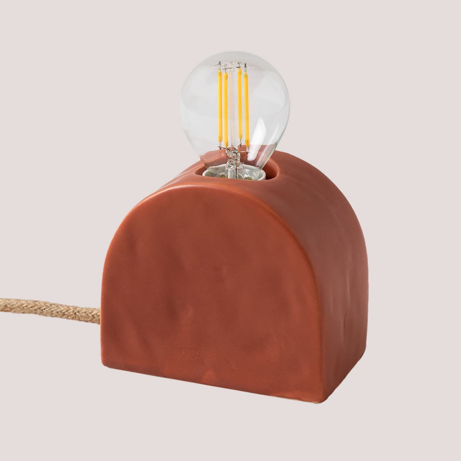 Sklum Fiana lampada da tavolo in ceramica terracotta E14
