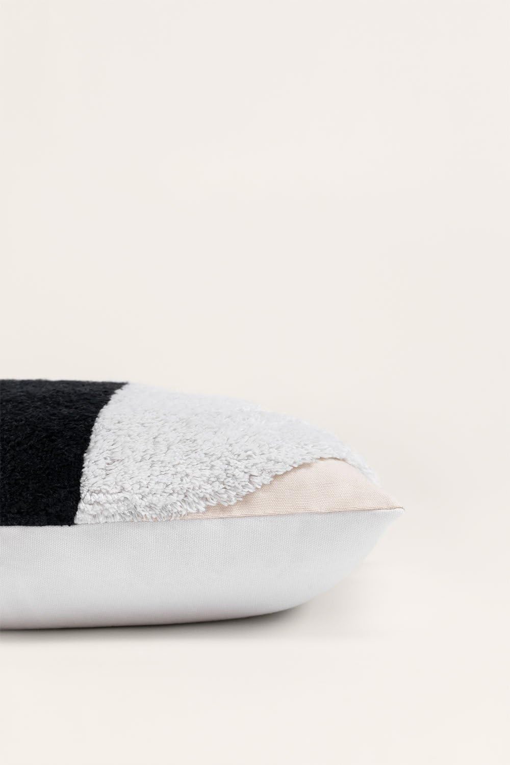 Sklum Lennor cuscino rettangolare cotone 30x50 cm bianco nero