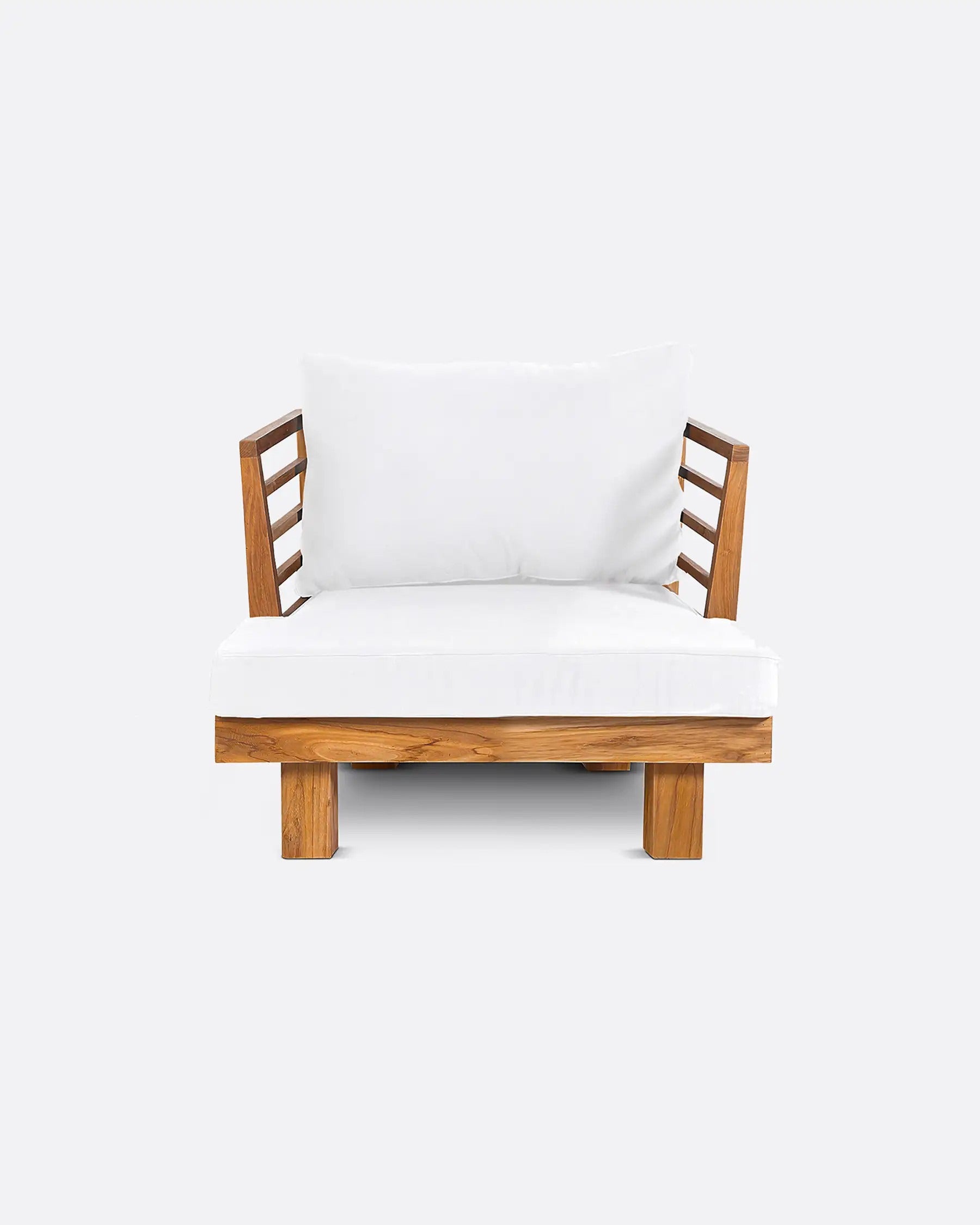 Bambua Strauss divano da esterno bianco in teak