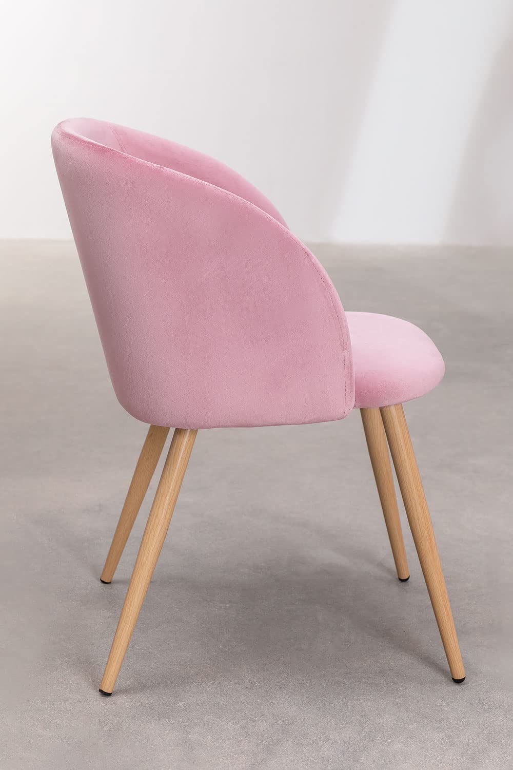 Sklum Kana sedie velluto con braccioli peonia 4 pezzi